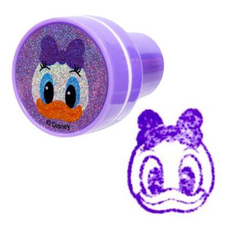 Disney ディズニー 顔柄 フェイス スタンプ 15個 インク付 丸型 