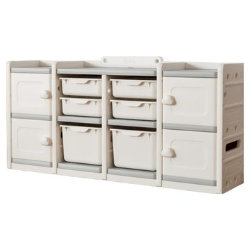 lilikoko 哩哩摳摳 2號收納架 組合4  3層  暮雲灰