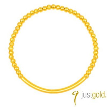 【Just Gold 鎮金店】雋藏 緣起-細版 黃金手鍊