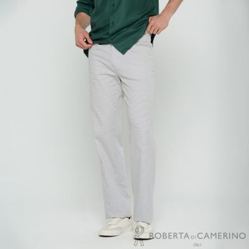 ROBERTA諾貝達 男裝 仿牛仔造型 平口休閒褲(台灣製)