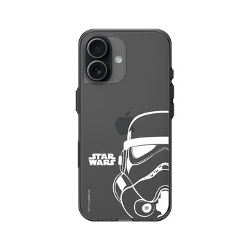 iPhone 17 Clear (相機按鈕) 酷墨灰 - 迪士尼-星際大戰 Star Wars - 星際大戰 – 風暴兵白線條