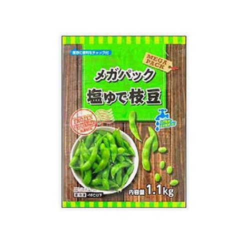 (中央冷蔵　メガパック 塩ゆで枝豆 （1.1ｋｇ）×12個 （冷凍食品）