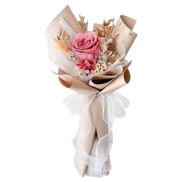 Floral M 溫柔女神永生玫瑰花束  咖啡色