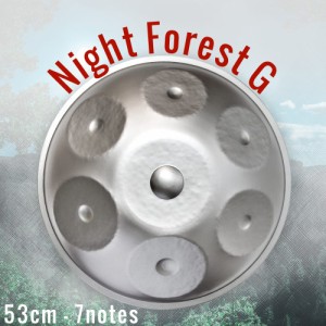  ハンドパン Night Forest G ソフトケース付属   スチールパン 打楽器 パーカッション 民族楽器 インド楽器