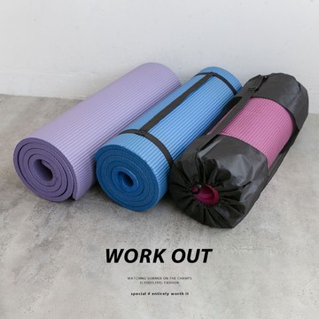 MUMU【TM01059】多功能NBR運動瑜珈墊 台灣現貨 NBR環保瑜珈墊 超厚瑜伽墊 運動器材 瑜珈巾