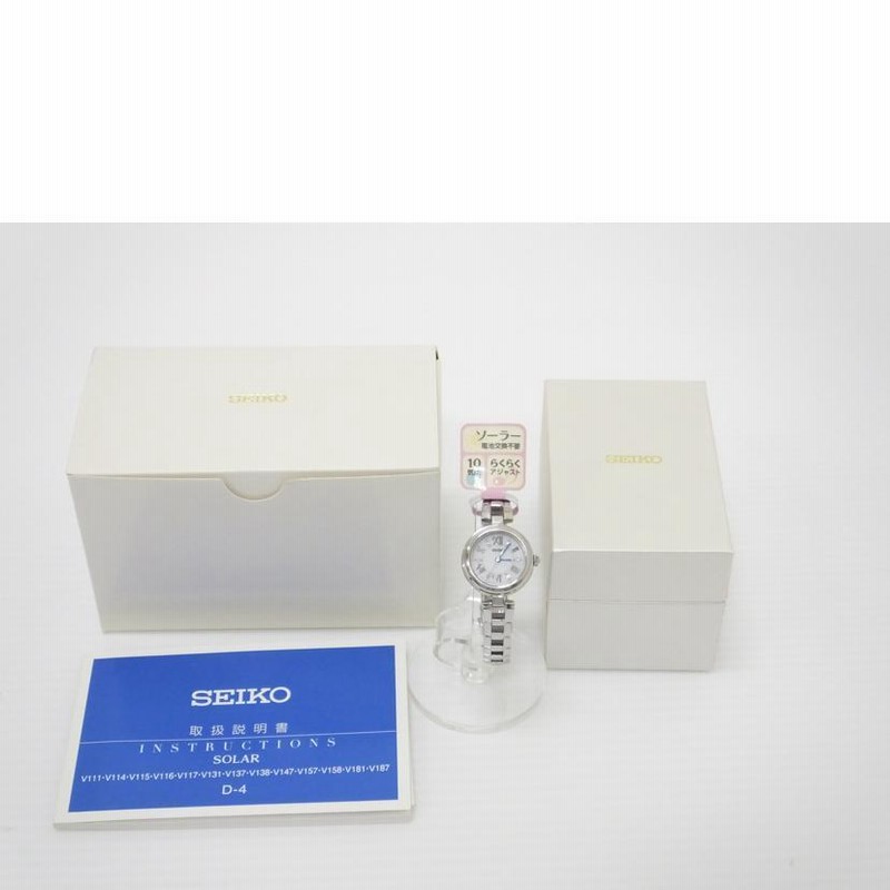 SEIKO セイコーセレクション ソーラー 腕時計 V117-0CT0 SEIKO セイコー/レディースソーラー腕時計/V117-0CT0/610***/B
