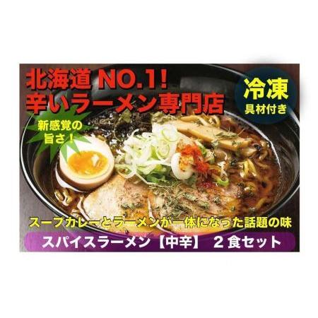 ふるさと納税 辛いラーメン14　《冷凍》 スパイスラーメン　2食セット 北海道札幌市