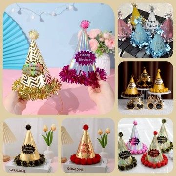 🌸可娜的夢想角落🌸[現貨當天寄出]【雷射生日帽】生日派對 生日帽 壽星 帽子 慶生 生日佈置 裝扮 拍照 派對布置