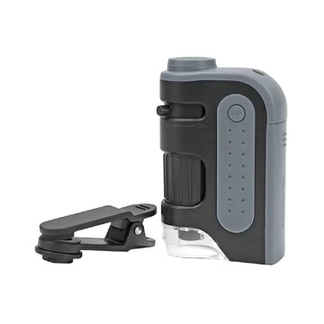 CARSON 卡薾紳 鏡頭夾 + LED非球面隨行顯微鏡 長9.2 x 寬6 x 高3cm  120x  1個