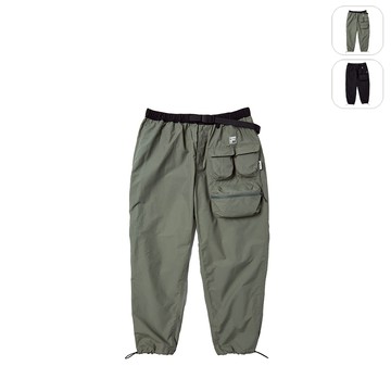 【FILA】中性 平織長褲-橄欖綠 1PNY-5867-OV