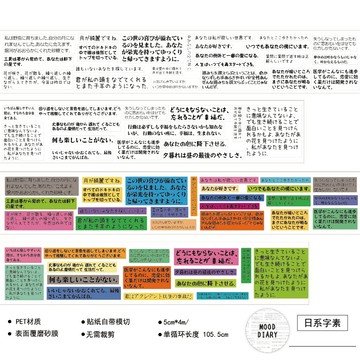 ❤NANI❤【分裝】【辣子星】 日系字素 生活碎片 QQ女子高中塗鴉風文字膠帶 咕卡膠帶貼紙可愛咕咕貼紙手賬分裝試吃