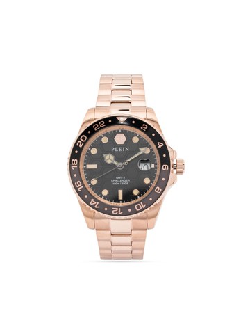 Philipp Plein - GMT-I Challenger 44mm - men - glass/stainless steel - One Size - Black