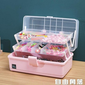 包包配飾~兒童發飾收納盒可愛小女孩寶寶首飾頭繩飾品頭飾發夾皮筋超大容量 雙11全館免運