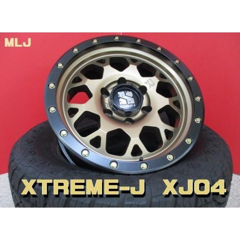 送料無料 4本 6穴 265/65R17 新品 MLJ XTREME-J XJ04 ブロンズ BRONZ