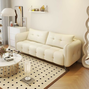 免運/公司貨 沙發 美式沙發 沙發組 皮藝沙發 奶油風小戶型客廳沙發 出租房雙三人直排服裝店公寓小沙發 可開發票 全館五折 工廠現貨直銷 新品特價 z1103