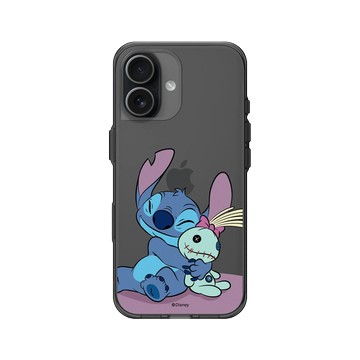iPhone 17 Clear (相機按鈕) 酷墨灰 - 迪士尼-史迪奇 Disney Stitch - 史迪奇 - 史迪奇與Scrump