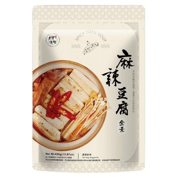 大甲佳旭 麻辣豆腐 全素 非基改豆腐  450g  1包