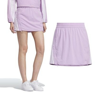 Adidas S Skort 女款 粉色 拉鍊 輕量 彈性腰頭 內裡短褲 運動 休閒 褲裙 KB7604