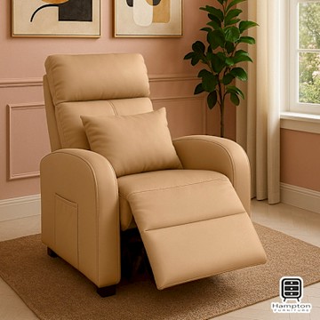 Hampton 漢汀堡 夏洛特休閒躺椅-泰迪橙(含腰枕)