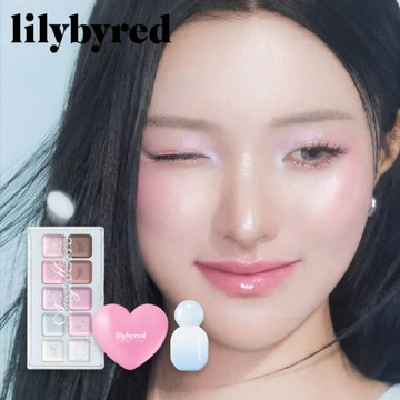 天使情人🪽【lilybyred】Angel core 天使系列3件組｜含浪漫情懷十色眼影盤+心型打亮+糖漿唇釉 3 件組