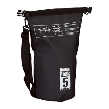 Hisato 防水桶包 單肩包  5L  黑色