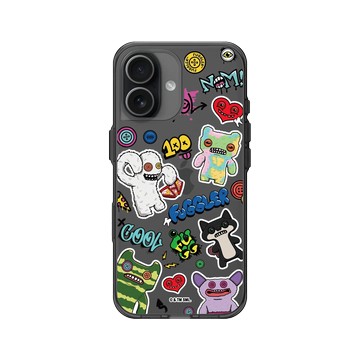iPhone 17 Clear (相機按鈕) 酷墨灰 - Fuggler 放克牙寶-常態系列 Regular series - 貼貼怪