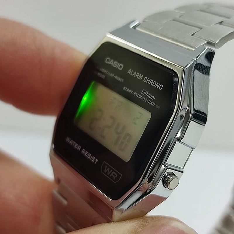 CASIO カシオ A158WEA-1JF スタンダードデジタル ウォッチ シルバー ブラック