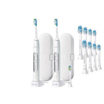 PHILIPS 官方直營Sonicare旗艦系列 智能護齦 音波電動牙刷 HX7533/01(買一送一)+鑽石刷頭一入 國際電壓