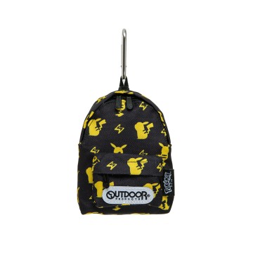 【OUTDOOR】寶可夢Pokemon-潮黑皮卡丘造型零錢包-黑色 ODGO20B13BK