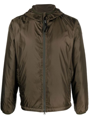 ASPESI - zip-up hooded windbreaker jacket - men - Polyamide/Polyester/Polyamide - XL - Green