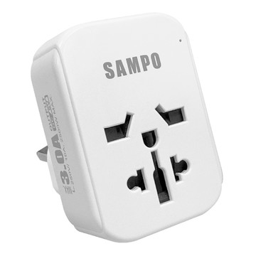 SAMPO EP-MWSK2A1C3 旅行萬國轉接座 扁型三腳