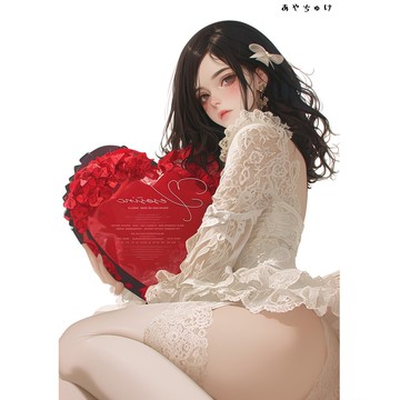 【12月新品6】07-111-0111 人物貼紙 性感情人節女孩