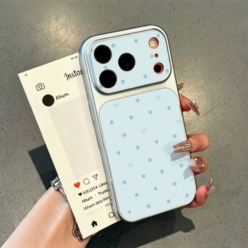 小羊皮清新波點iPhone蘋果17/18 防摔15/16防護14/13保護殼12/11手機殼 潮