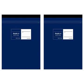 Double A 單線簙 B5筆記本  方格內頁  2本
