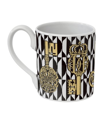 Fornasetti Chiavi and Losanghe Mug