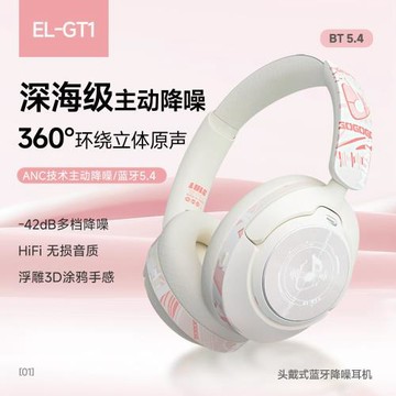 ANC主動降噪無線頭戴式藍牙耳機重低音運動游戲電競耳麥跨境新款