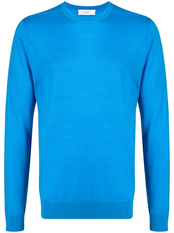 Pringle of Scotland - crew-neck knit jumper - men - Merino - S - Blue
