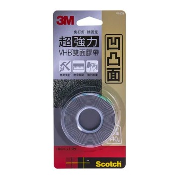 【3M】V1803N 超強雙面膠帶-粗糙用
