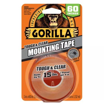 Gorilla 金剛透明防水雙面膠帶1in*60in