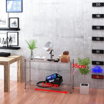 客尊屋-粗管小資型 35x120X75Hcm 銀衛士二層架