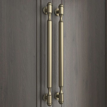 可客製  拉手 大門拉手 把手 豪華有框雙開玻璃大門拉手酒店包間明裝實木門把手扶手包廂門