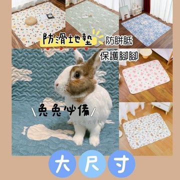 哈密兔事·兔子地墊｜6月新花色·兔友推薦·大尺寸放風兔地墊 防滑地墊 防胼胝防滑地墊地毯  兔用品兔地墊龍貓用品