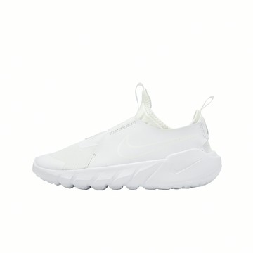 Nike 慢跑鞋 Flex Runner 2 GS 大童 女鞋 白 無鞋帶 套入式 運動鞋 DJ6038-100