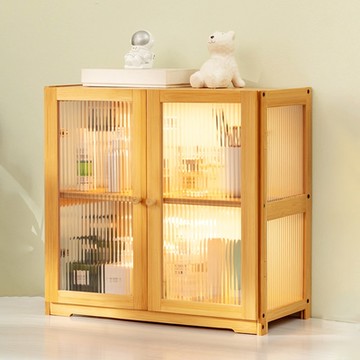HappyLife 雙門雙層楠竹檯面櫃 52×25×50cm Y11046