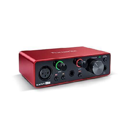 Focusrite Scarlett Solo 3rd Gen USB Audio Interface with XLR Cable and Pop Filter Bundle (3 Items)（並行輸入品）
