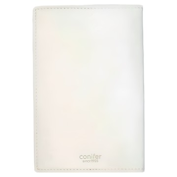 conifer 綠的事務 2025年50K手鞣皮紋八分割週誌  可180度攤平，內可放入名片和單據  茉莉白  1本