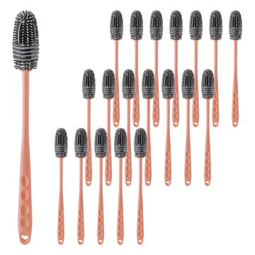 JC 矽膠瓶刷 - PP+TPR材質  顏色隨機  20支