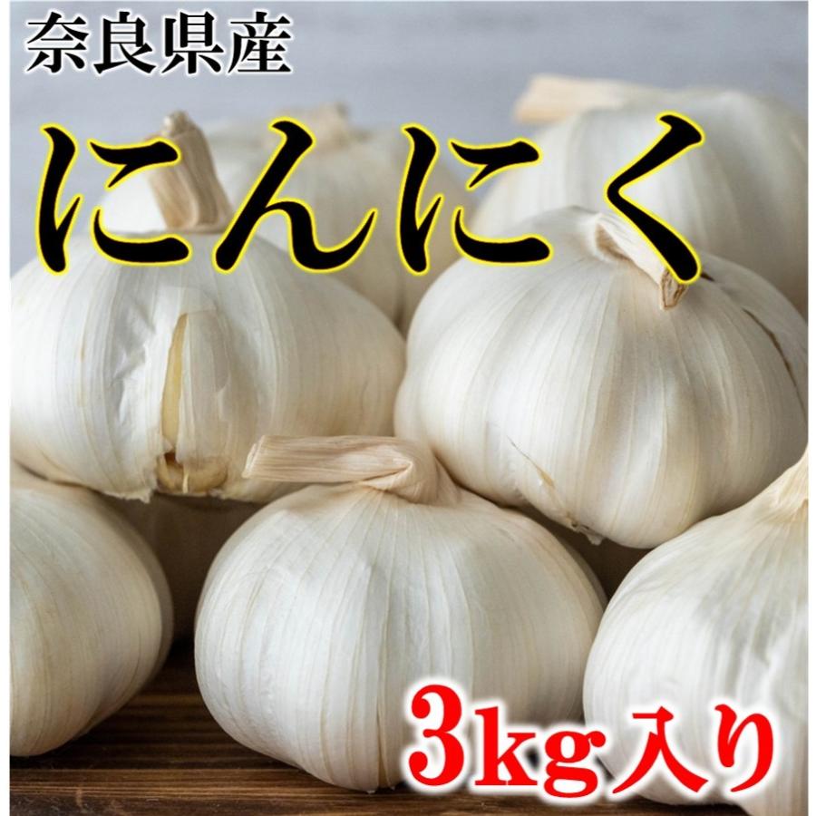 にんにく 乾燥にんにく 奈良県産 約3ｋｇ