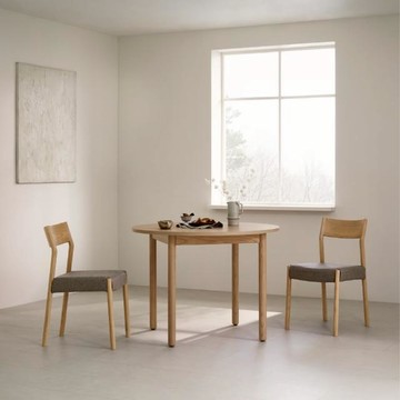 【iloom 怡倫家居】REMA 圓餐桌椅組 圓桌 木桌 桌子 椅子 桌椅組 餐桌組 餐桌 餐椅