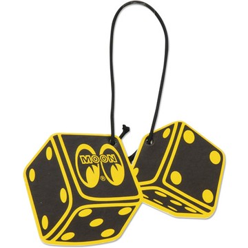 MOONEYES - MG989BK TWIN DICE Air Freshener 黑冰香調 造型芳香 吊卡 / 香片